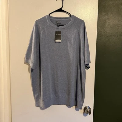 NWT van heusen blue short sleeve crew neck pearce pullover sweater size XXL - Image 1 of 4