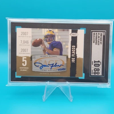 Sage Hit 2008 - Autógrafos Oro #A5 Joe Flacco⭐️SGC Bengals 10/250!!️WOW💥 NFL Foto 1 de 4