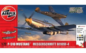Airfix 1/72 Mustang P-51D vs Bf109 F-4 WWII Fighter Kit Set A50193 - Bild 1 von 1