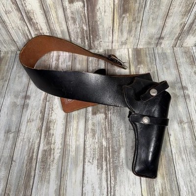 Coldre de couro vintage Bucheimer ajuste perfeito B80 M equipamento policial coldre - Imagem 1 de 4