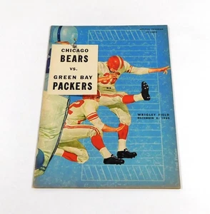 Green Bay Packers at Chicago Bears NFL Football Program 1960 12-4-60 - Imagen 1 de 2