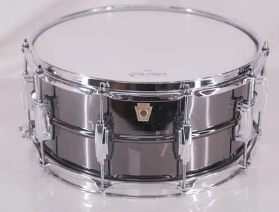 Tarola Ludwig Black Beauty 6,5" x 14" – Caixa Aberta – FRETE GRÁTIS - Imagem 1 de 4