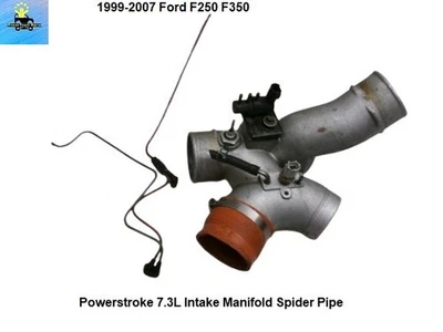 1827742C1 99 to 03 Ford F250 F350 7.3L Diesel Air Intake Manifold Spider Pipe - Image 1 of 4