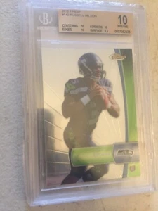 1 of only 2 Pop Russell Wilson 2012 Topps Finest RC BGS 10 Pristine - Picture 1 of 1
