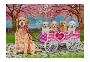 Golden Retriever Hund Schneidebrett Hartglas Personalisiert Küche Neu mit Etikett - Bild 1 von 85