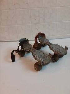 Vintage Zephyr metal roller skates noiseless ball bearing skateboarding - Picture 1 of 4