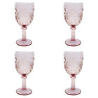 4x Stemmed Bee 17cm Red Wine Glass Drinking Goblet Glassware Drink Cup Mulberry