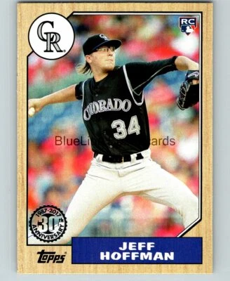  2017 Topps Update '87 Topps #US8716 Jeff Hoffman RC - Image 1 of 2