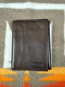 Pierre Cardin Genuine Brown Leather Tri Fold Men’s Wallet - Picture 1 of 5