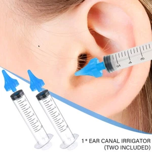 2Pcs Ear Cleaner Irrigation Kit Ear Wax Removal Tool Water Washing Syringe 10ML. - Picture 1 of 11