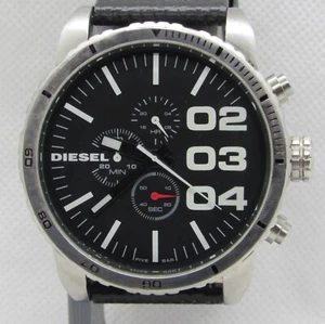Men's Diesel DZ-4208 Double Down Quartz Chronograph Watch w/ New Strap - Running - Picture 1 of 6