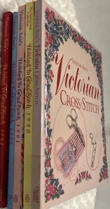 Lot-4 Vanessa-Ann's Holidays In Cross-Stitch HC Book 90-91-92-93 + 1 Victorian - Picture 1 of 12