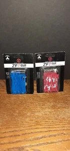 Zero Friction ZFTour 2-3/4 Inch Performance Tees, 2 Packs Blue/Red - Picture 1 of 2