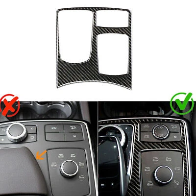 Panel de cambio de marchas de consola de fibra de carbono para Mercedes Benz GLE GLS 2016-2018 Foto 1 de 4