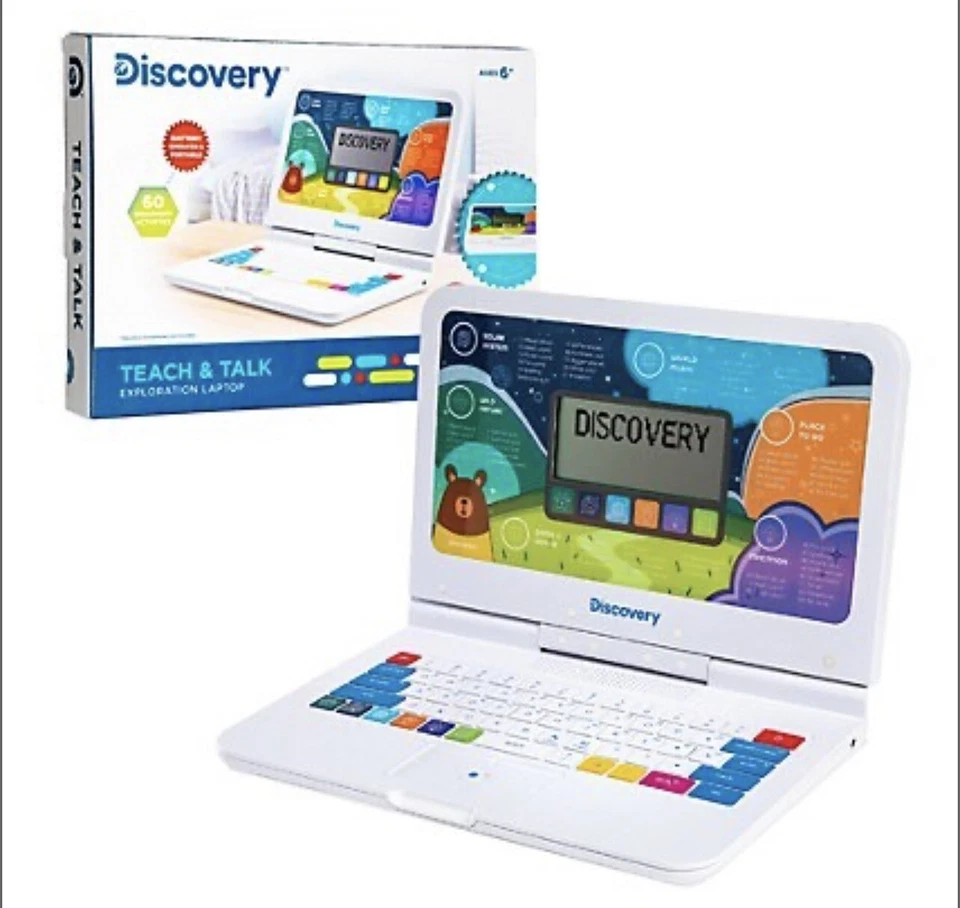 Discovery Kids Teach & Talk Laptop, Children’s Educational Interactive Laptop - Image 1 of 4
