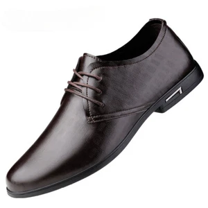 Herren Freizeit Business Schuhe Echtleder Schnürschuhe Büro Halbschuhe Flach Turnschuhe - Bild 1 von 24