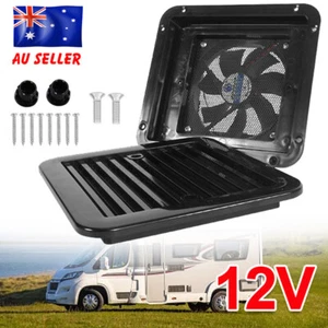 12V RV Caravan Motorhome Side Air Trailer Vent Ventilation Cooling Exhaust Fan-- - Picture 1 of 7