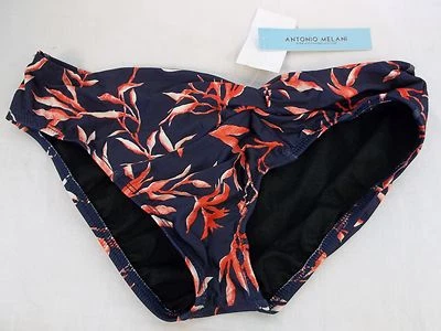 Pantalones de bikini Antonio Melani talla S pequeños azul marino hoja torcida nuevos para mujer Foto 1 de 4