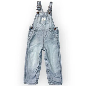 OshKosh Bgosh Vestbak Overalls 24 Month Striped Coveralls Classic Snap Button - Picture 1 of 15