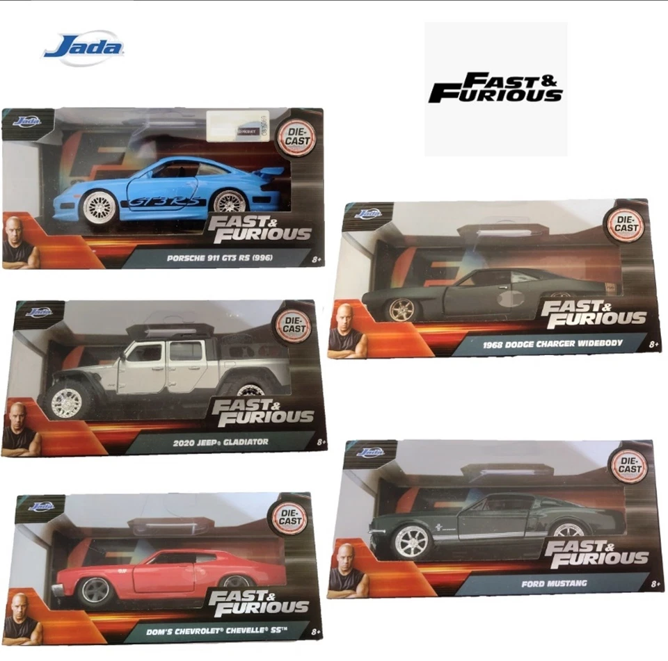 Fast & Furious Jada Toys Die-Cast Car – 1:32 Scale Chevrolet / Dodge / Ford Toy - Image 1 of 4