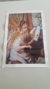 GIRLS AT THE PIANO PIERRE AUGUSTE RENOIR WALL ART POSTER UNFRAMED - Picture 1 of 3