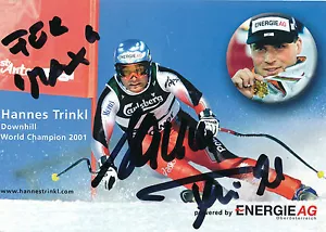 Autograph card by Hannes Trinkl with original signature 27/1/16 - Picture 1 of 1