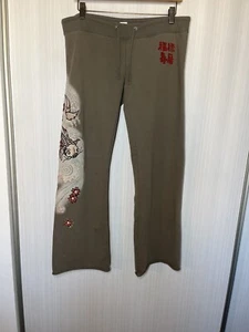 Y2K Vintage Koi Fish Lucky Brand Knit Wear Sweatpants Size S Nice - Picture 1 of 10