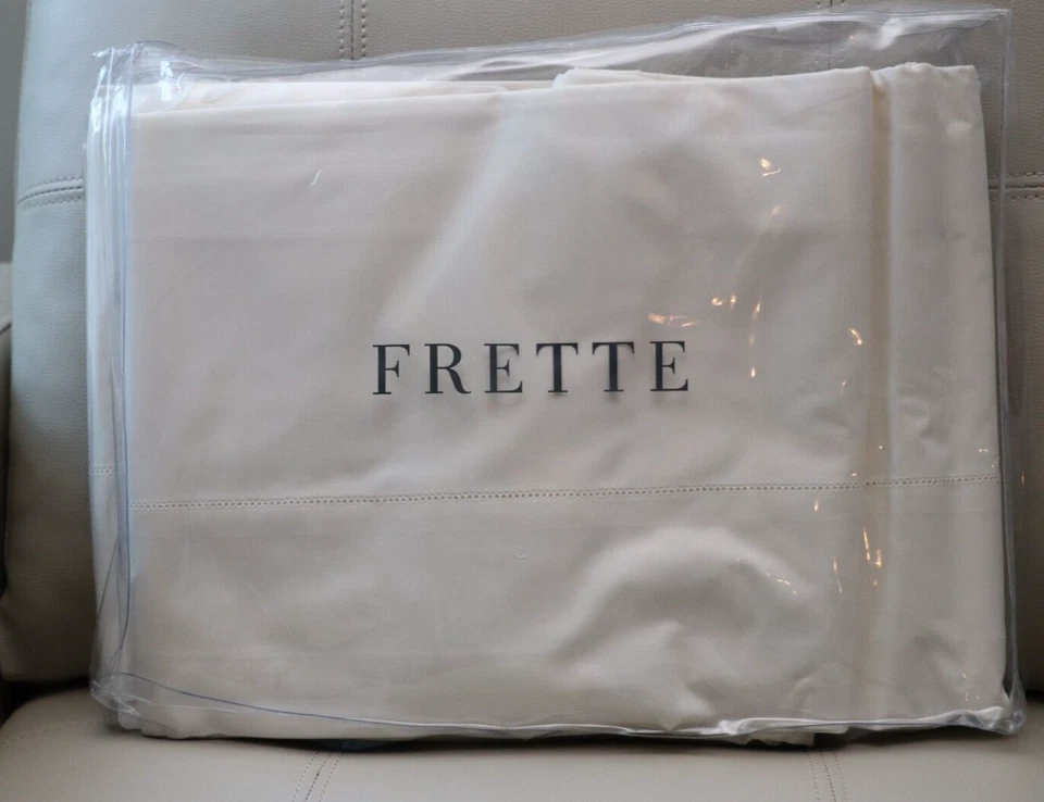 Frette Ivory Lux Percalle 100 Cotton Queen Sheet Set