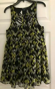 French Connection Sz Small Fit & Flare Dress Sleeveless Cutout Lined Dress New - Bild 1 von 4