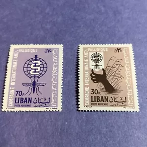 Lebanon C349-C350 Malaria,1962 MLH( Lot 37 File 89) - Picture 1 of 2