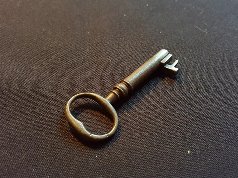 One Reclaimed Antique Cast Steel Georgian Chubb Key Door Furniture (EER236) Cover
