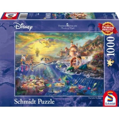 Puzzle Thomas Kinkade: Disney La Sirenetta - 1000 pz - Schmidt 59479 - Immagine 1 di 2