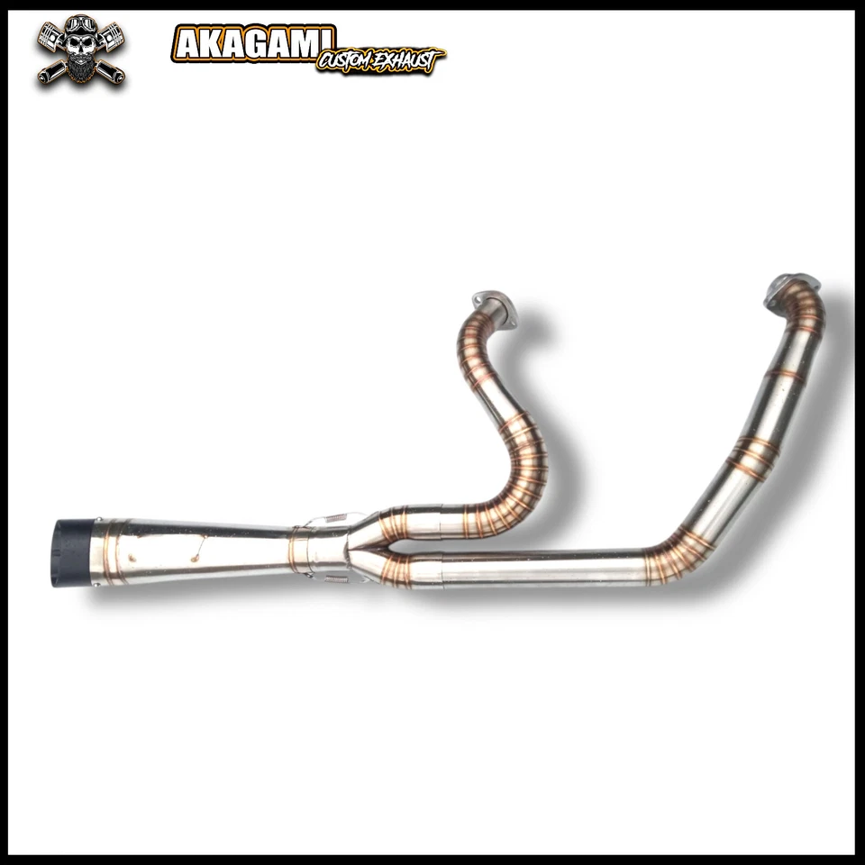Sistema de escape completo 2 en 1 apto para Harley-Davidson Dyna Low Rider Foto 1 de 2