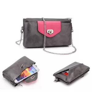 KroO Universal Clutch Wallet Purse with Chain fits Smartphones upto 6.3 Inch - Picture 1 of 96