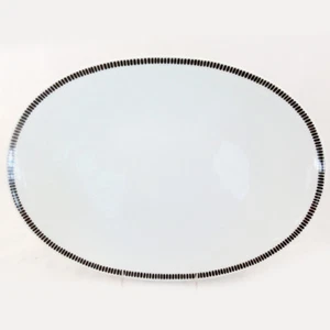 ROSENTHAL Thomas ONYX GREY Platter Oval 13.25" long NEW NEVER USED made Germany - Picture 1 of 3