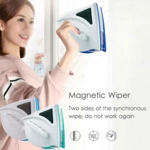 Magnetic Window Cleaner for Glazed Single Sided Glass Wiper Brush DIY Home Tool - Picture 1 of 17