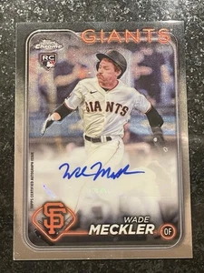 2024 Topps Chrome Update Wade Meckler Auto #AC-WM San Francisco Giants RC - Picture 1 of 2