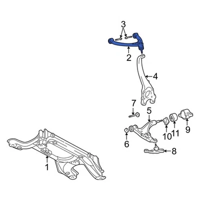 For Lexus LS430 03-06 Lexus 4871050070 Rear Lower Forward Suspension Control Arm Foto 1 de 4