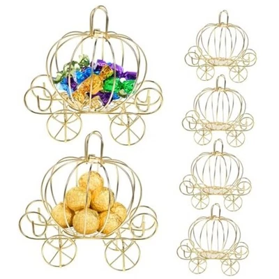 Cajas de dulces para carro de calabaza 6 piezas cajas de golosinas carro de calabaza cajas de dulces  Foto 1 de 4