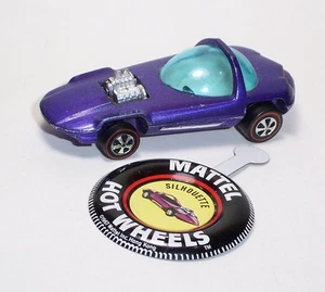 Hot Wheels Mattel Vintage Redline 1968 Silueta púrpura HK - CASI COMO NUEVO - Imagen 1 de 5
