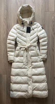 Mackage Calina Long Coat - Womens UK 8 - Cream £1200+ RRP! - Image 1 of 4