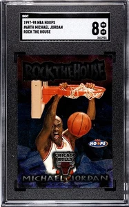 1997-98 Hoops Rock the House #6 Michael Jordan - Bulls SGC 8 - Bild 1 von 2