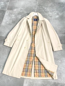 Vintage Men's BURBERRYS' Nova Check Trench Coat Jacket Mac Size EU 48 UK 38 M - Picture 1 of 24