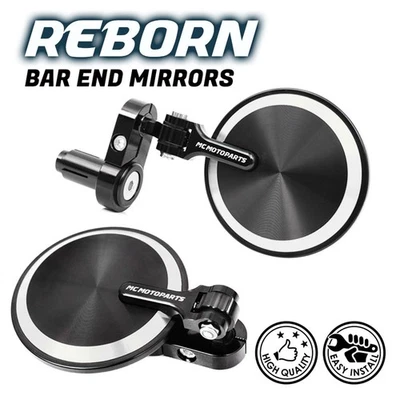 Espelhos de extremidade de barra dobrável prata LP20 para ZZR1400 Ninja ZX-14R 17-20 21 22 23 - Imagem 1 de 4