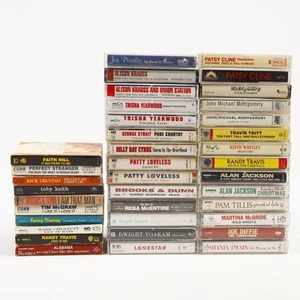 Country Cassette Lot Shania Trisha Patsy Yoakam Reba Dunn McBride Krauss Travis - Picture 1 of 4