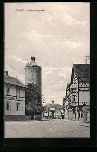 Vacha, Ansichtskarte, Partie in der Bahnhofstraße  - Picture 1 of 2