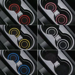 2PCS Car Cup Holder Anti-Slip Insert Coasters Pad Vehicle Interior Accessories - Bild 1 von 17