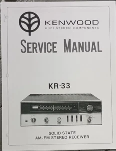 Kenwood KR-33 Receiver Service Manual Fotokopie - Bild 1 von 1
