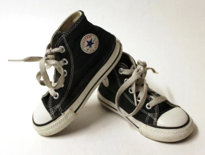 Zapatos altos vintage Converse All Stars Chuck Taylor bebé niño pequeño talla 7 Foto 1 de 4