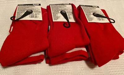 Kids youth soccer socks Lot of 3 pairs red shoe size 9-2 mitre new Boys Girls - Image 1 of 4